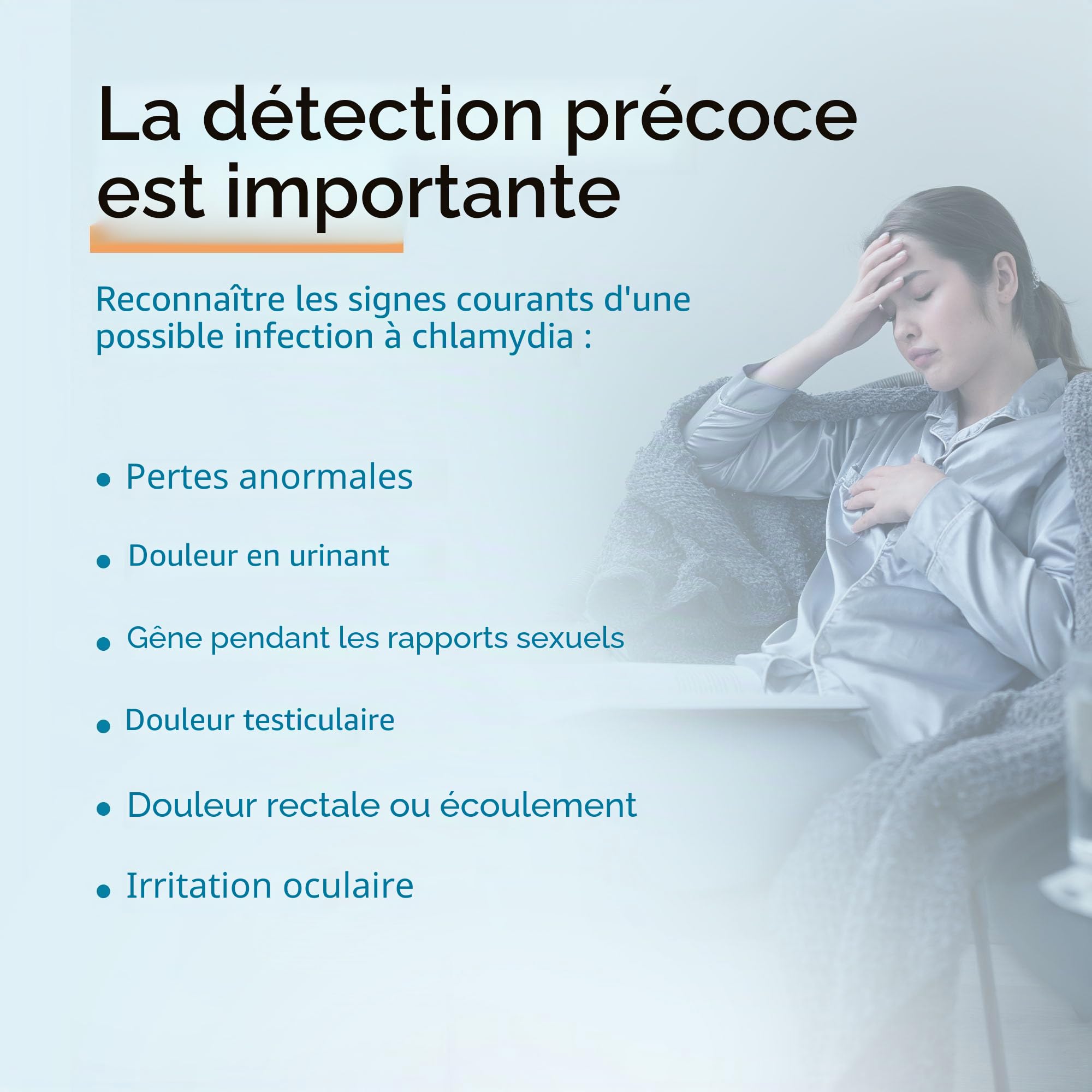 GetTested Kit de Test de Chlamydia pour Homme et Femme | Test Rapide à Domicile, Résultats en 10 Minutes, Auto-Test d'Urine