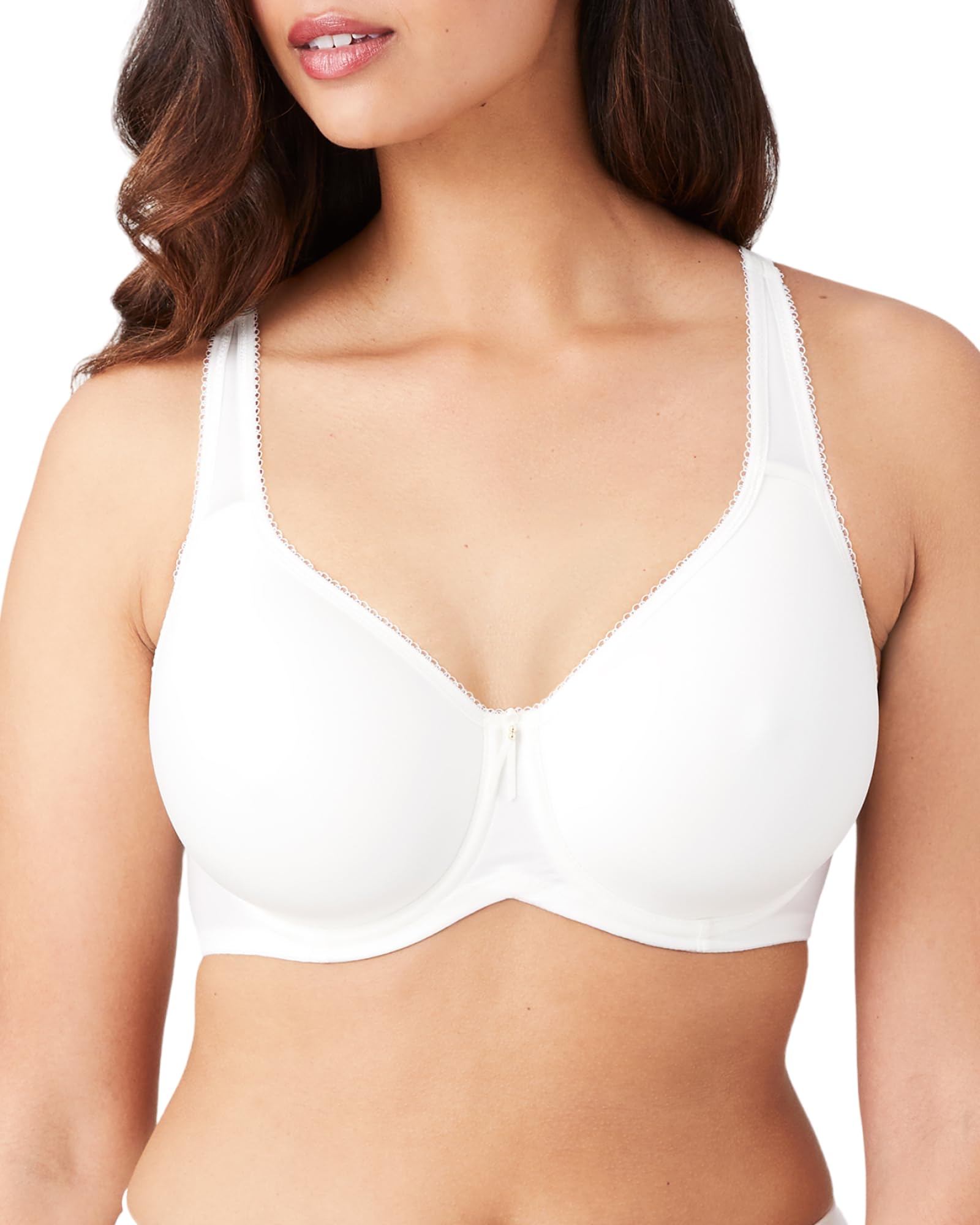 Wacoal Women's White Basic Beauty Contour T-Shirt Bra, 34F