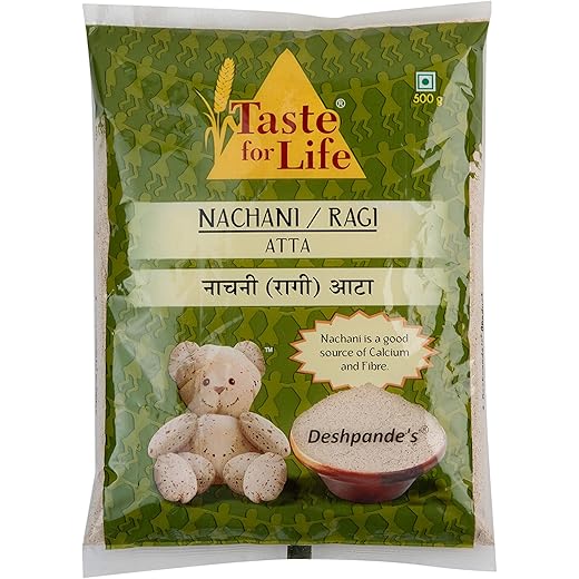 Taste for Life Ragi Atta - Nutrient-Rich Flour 500g