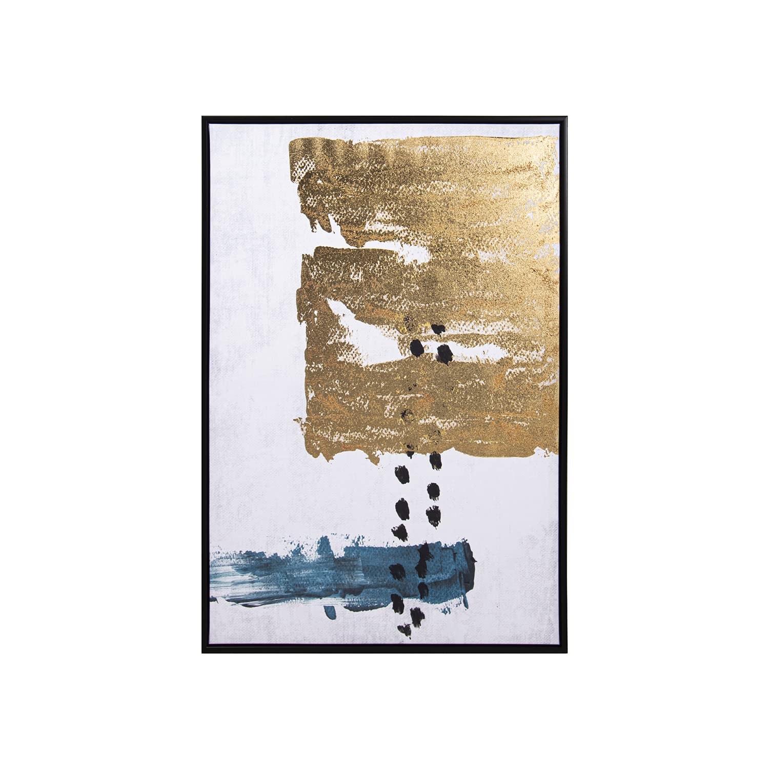 Tableau toile imprimé abstrait multicolore DRW 60x90 cm pour déco murale