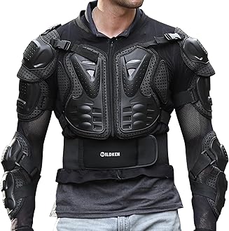 WILDKEN Motorcycle Protective Jacket Motocross Body Armour Motorbike Body Guard ATV Cycling Spine Protector Racing Clothing Protection Gear Enduro Sports Armour Motorcycle Jacket for MTB,Dirt Bike