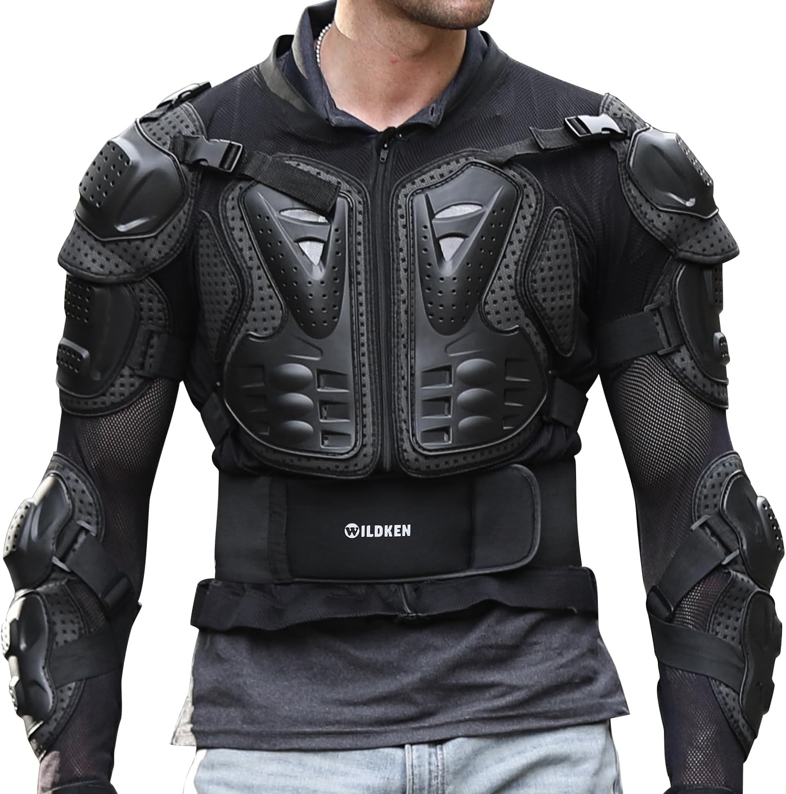 Motorcycle Protective Jacket Motocross Body Armour Motorbike Body Guard ATV Cycling Spine Protector Racing Clothing Protection Gear Enduro Sports Armour Motorcycle Jacket for MTB,Dirt Bike