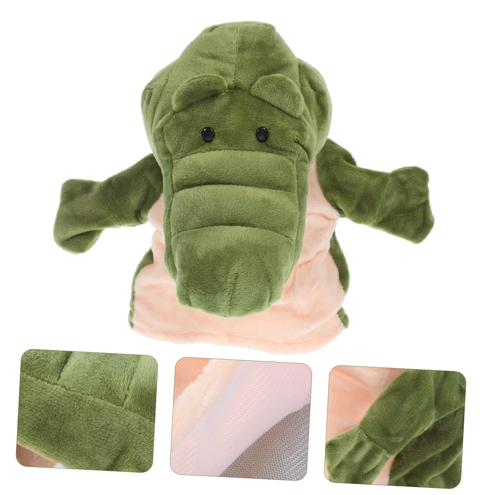 Supvox Krokodil Handpuppe Tier Handspielzeug für Kinder Puppentheater | Interaktive Krokodil-Handpuppe für Rollenspiele, Geschichten und gemeinsame Spielmomente zu Hause oder im