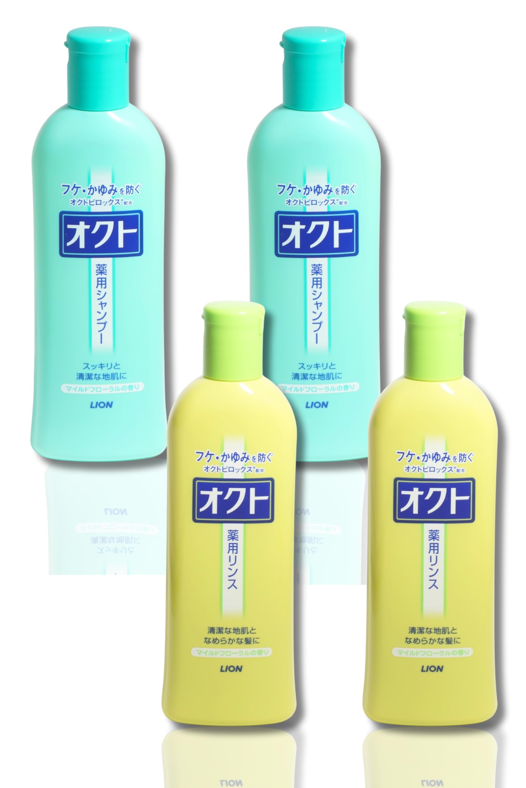 Amazon | オクト 薬用 シャンプー + リンス 本体 セット 320ml フケ
