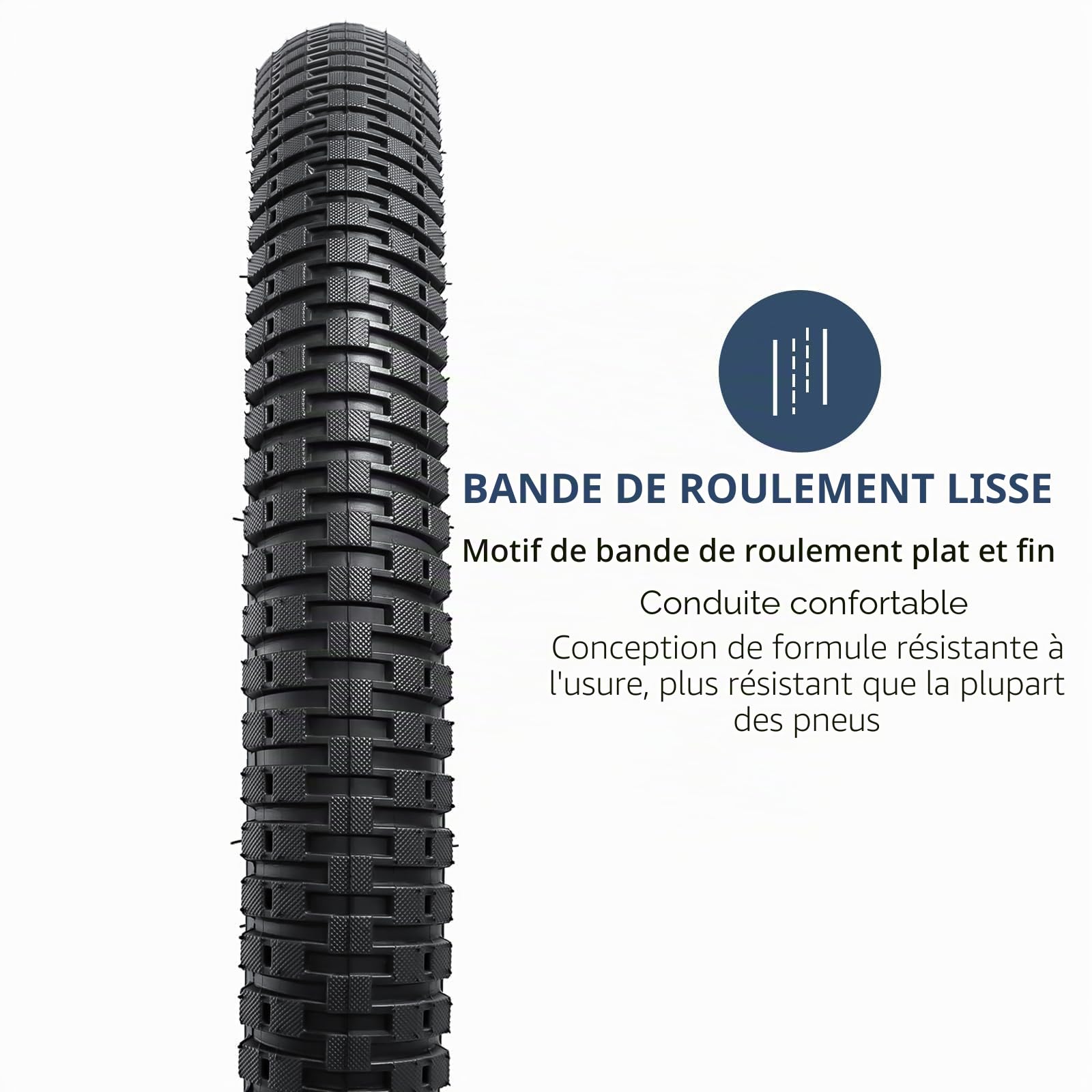 YUNSCM 2-PCS 18 Pouces Vélo pneus 18x1.95/53-355 and 18 Pouces Vélo Chambre à air Schrader Valve Compatible with Enfant Vélo 18x1.95 18x2.0 All-Terrain Bike pneus and Chambre à air (Y-1028)