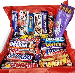 The Ultimate Hand Boxed Luxury Chocolate Hamper - The Perfect Treat for Any Occasion 20 Different Full Size Bars - Perfect Chocolate Gift Box by Three Strawberry Ltd.