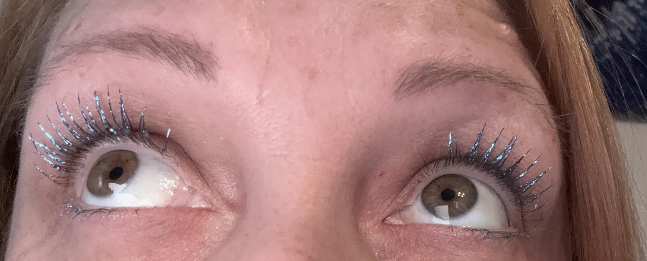 FOCALLURE Star Drifter Glitter Mascara Topper, Long Lasting Quick Dry Soft Gel, Subtle Blue Shimmer Finish, BL01 INCEPTION