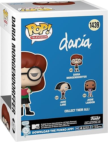 Miniatura 3 de POP Animación: Daria - Daria Morgendorffer - Figura de vinilo de Chase Funko edición limitada (incluye funda protectora de caja compatible),