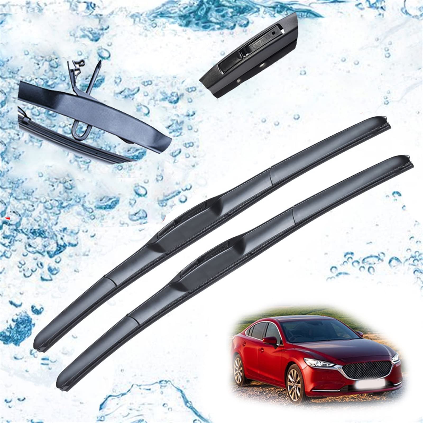 Lame d'essuie-glace avant en J pour Mazda 6 GJ1 GL 2015 2016 2017