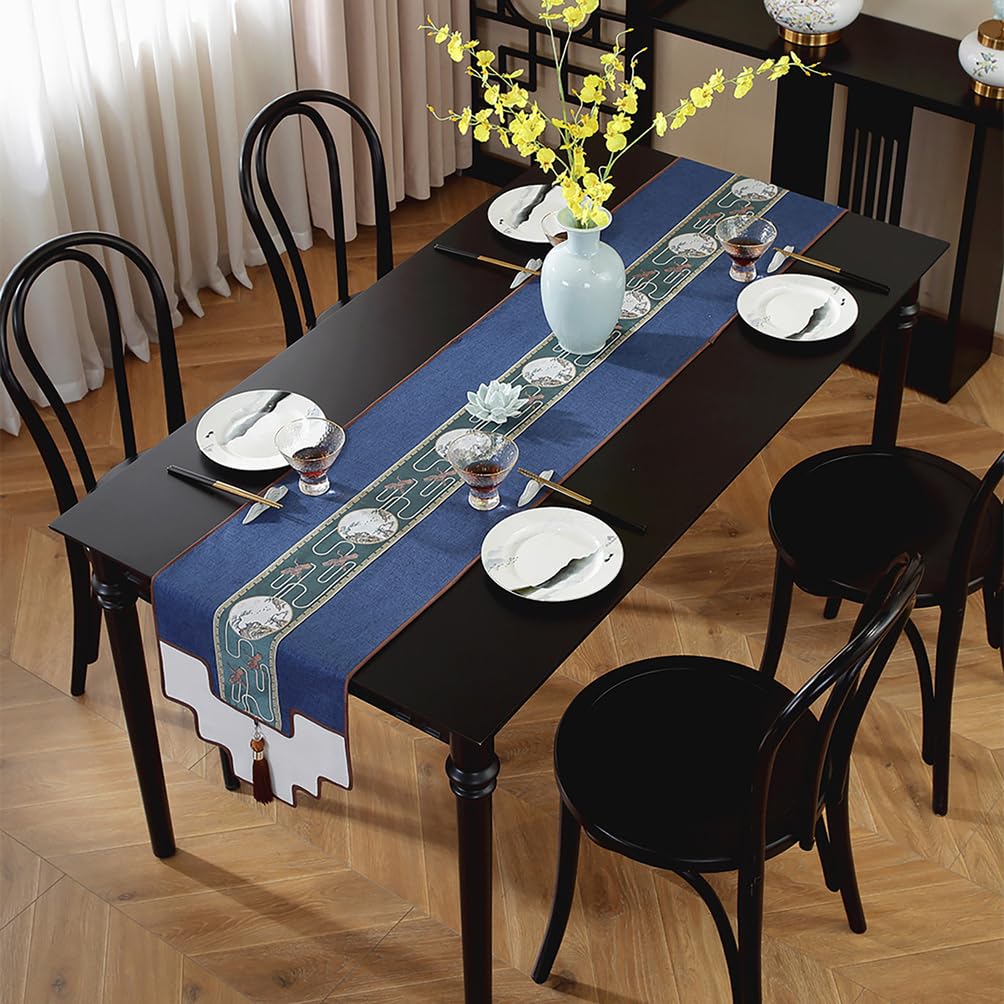 Ricamato Runner Tavola in Stile Cinese