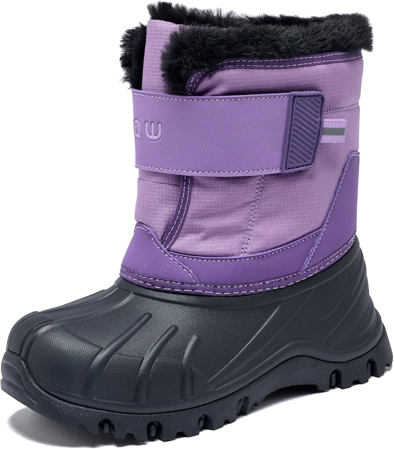 EQW Toddler to Big Kid Insulated Waterproof Snow Boots for Boys Girls