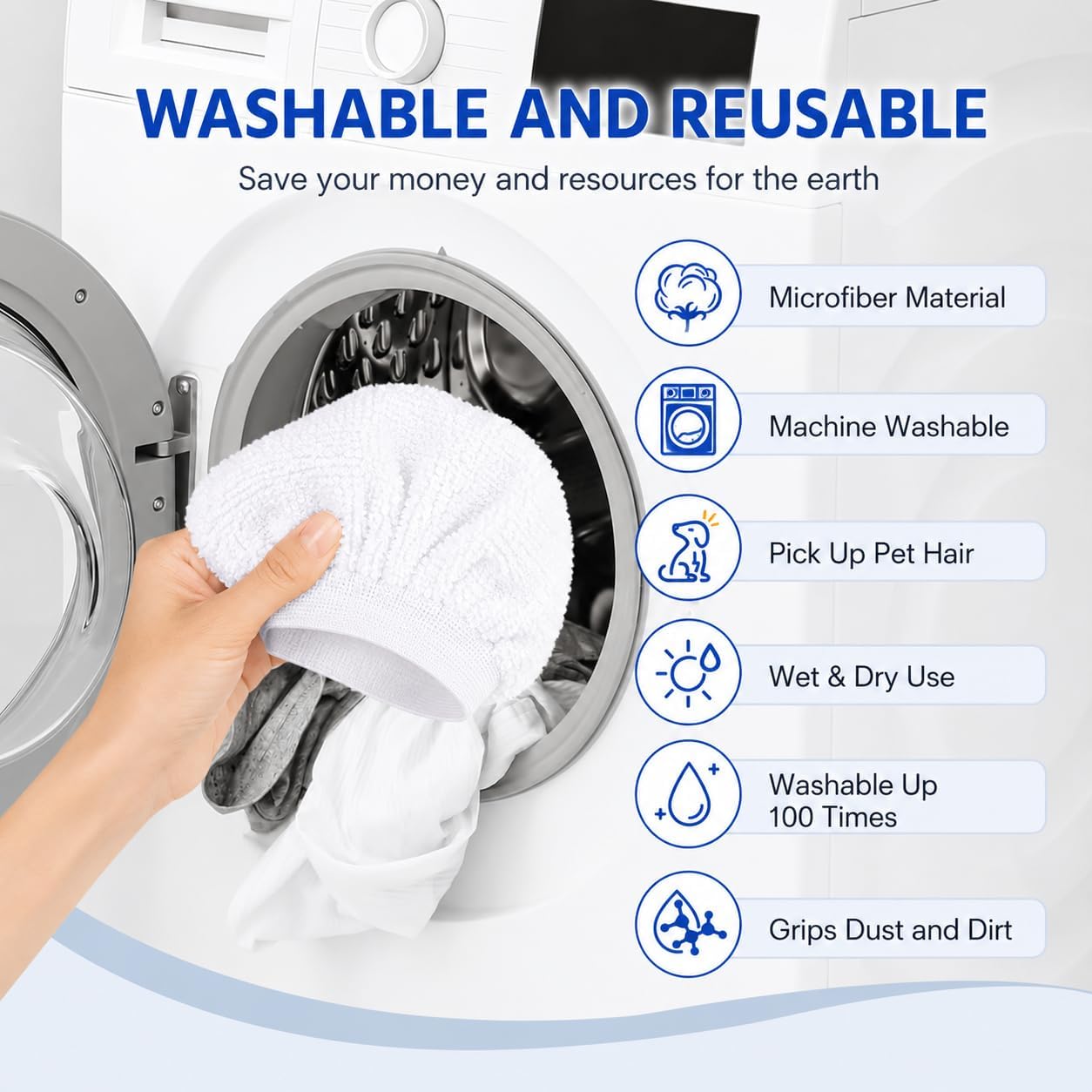 Fanshuge Microfiber Steam Cleaner Cloth Covers for Handheld Steam Cleaner