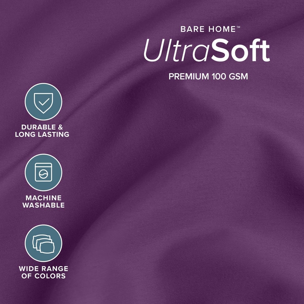  Twin Sheet Set - 1800 Ultra-Soft Microfiber - Double Brushed - Deep Pockets - Easy Fit - Extra Soft - 3 Piece Set - Bedding Sheets & Pillowcases (Twin, Plum) | Deep Pockets 6 to 15 Inches, Breathable, Hypoallergenic, Hotel Luxury, Easy Fit, Soft, All-Season thumbnail