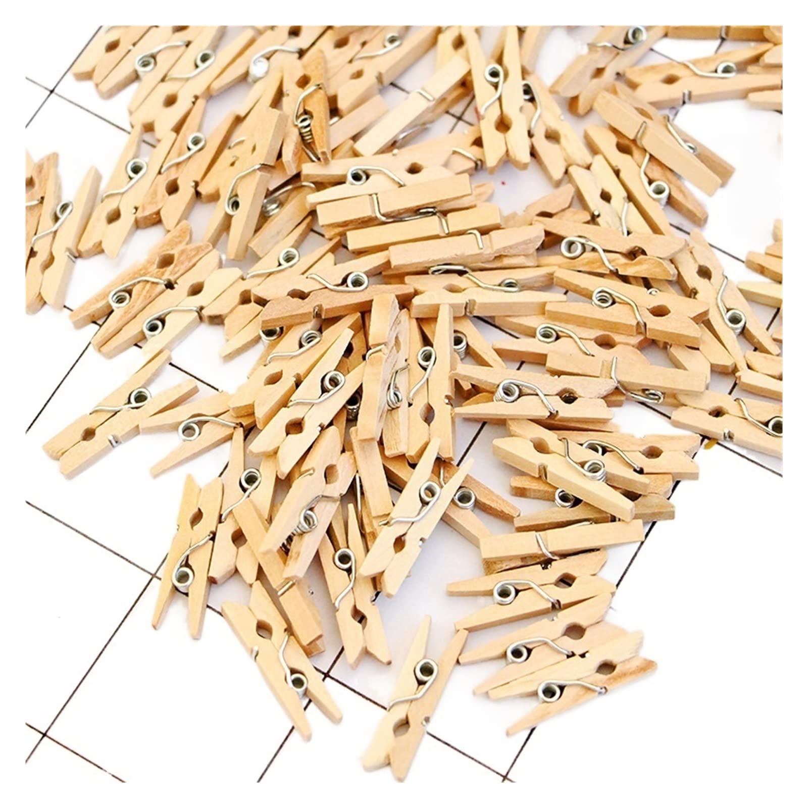 100/300/500/1000 Uds Mini Pinza de Madera for Ropa 2,5 cm Pinzas for Ropa Nota Abrazadera Foto Clip decoración DIY Boda Fiesta Dropshipping(500pcs-2.5 X 0.3cm)