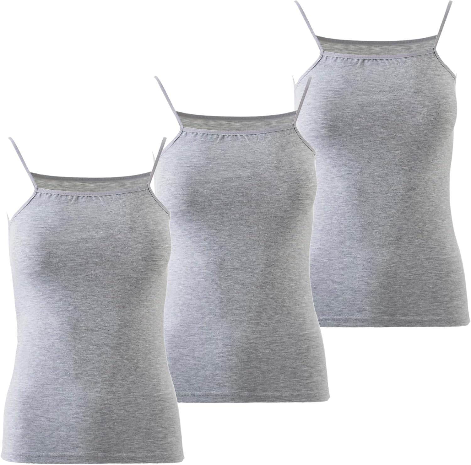 Mody Women's Camisole 3-Pack, Tank Top for Women, Cotton Camisole Tops for Women, Spaghetti Strap Womens Tank Tops Undershirt