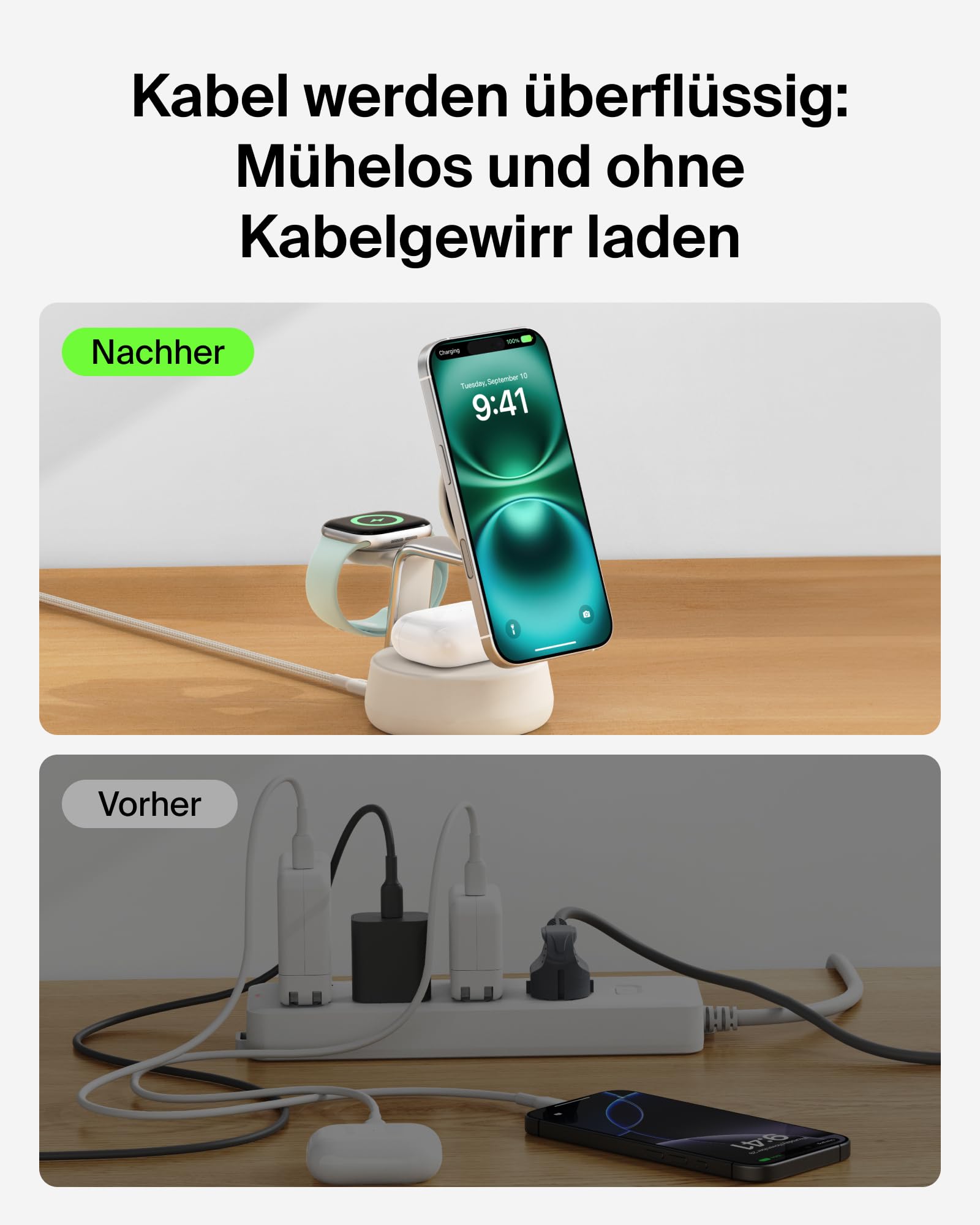 Belkin UltraCharge Pro 25W 3-in-1 Induktive Ladestation – Bild 6