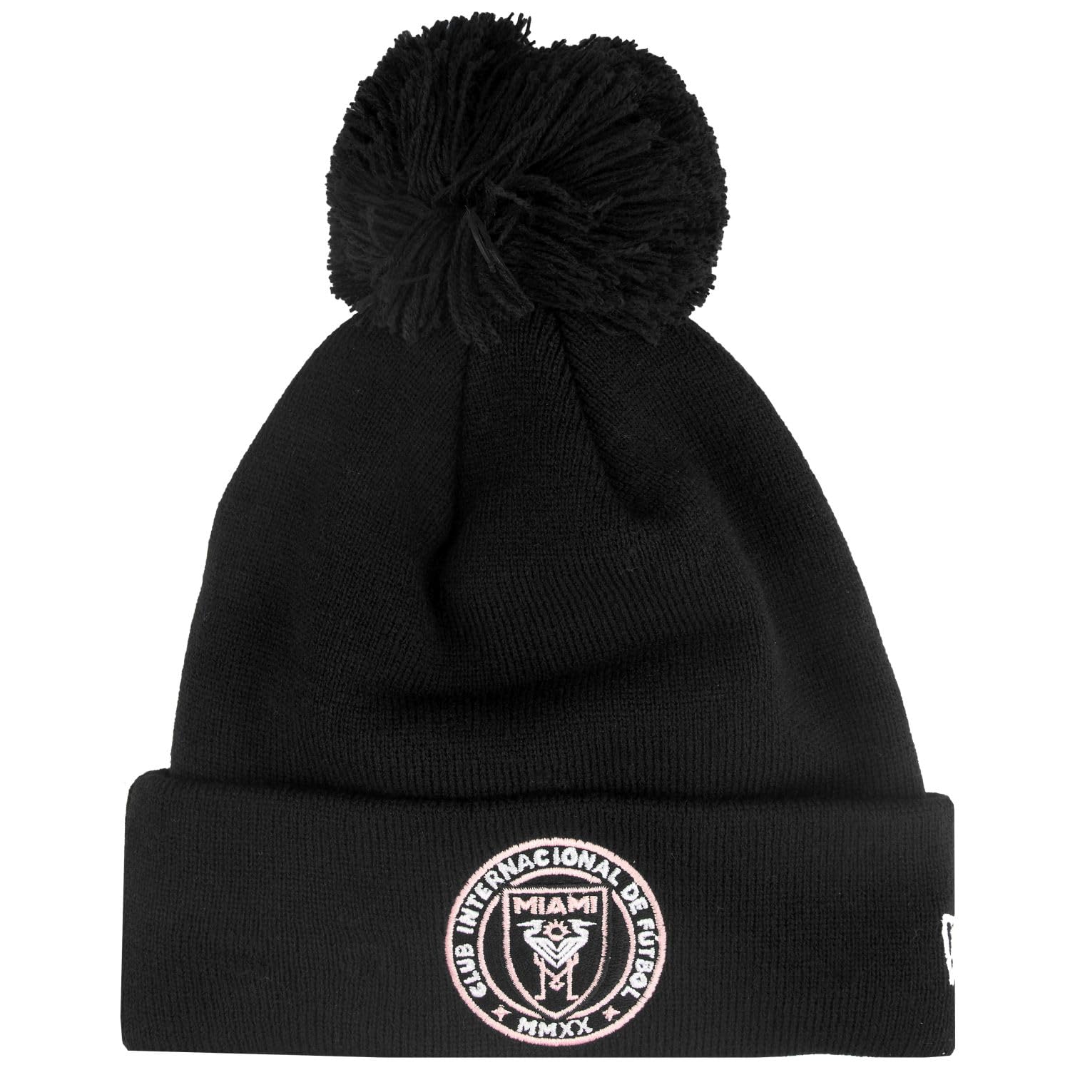 New Era Winter Knit Beanie MLS Inter Miami Black - One Size