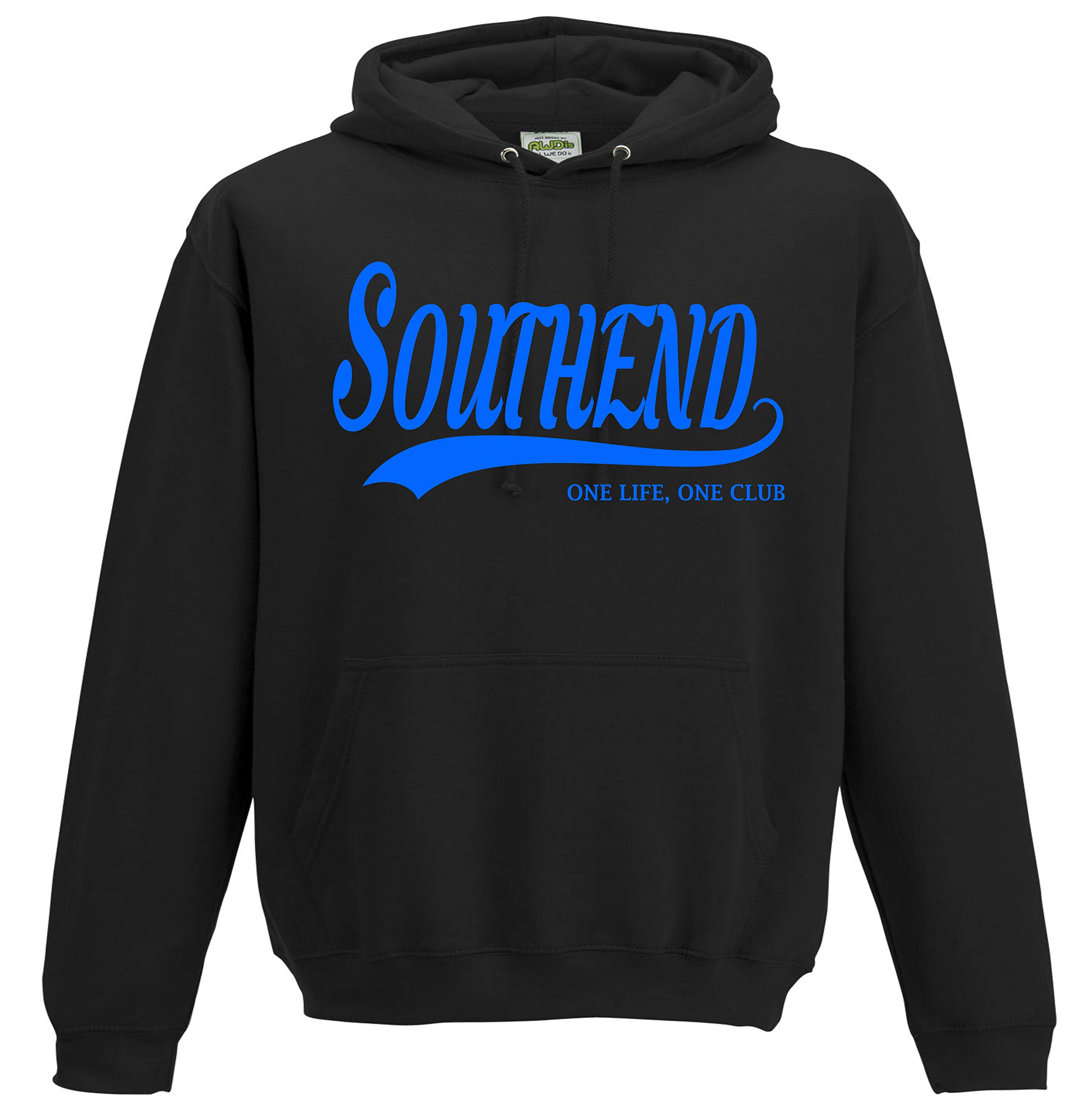 All About The Print Boys Black Southend One Life, One Club. Premium Hoodie Gift Large