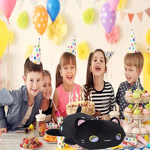 Miniatura 6 de Juguetes de peluche para gatos, 15.7 pulgadas, lindo gato de peluche, almohada de gatos de dibujos animados, cojín de sofá, regalo de Navidad y