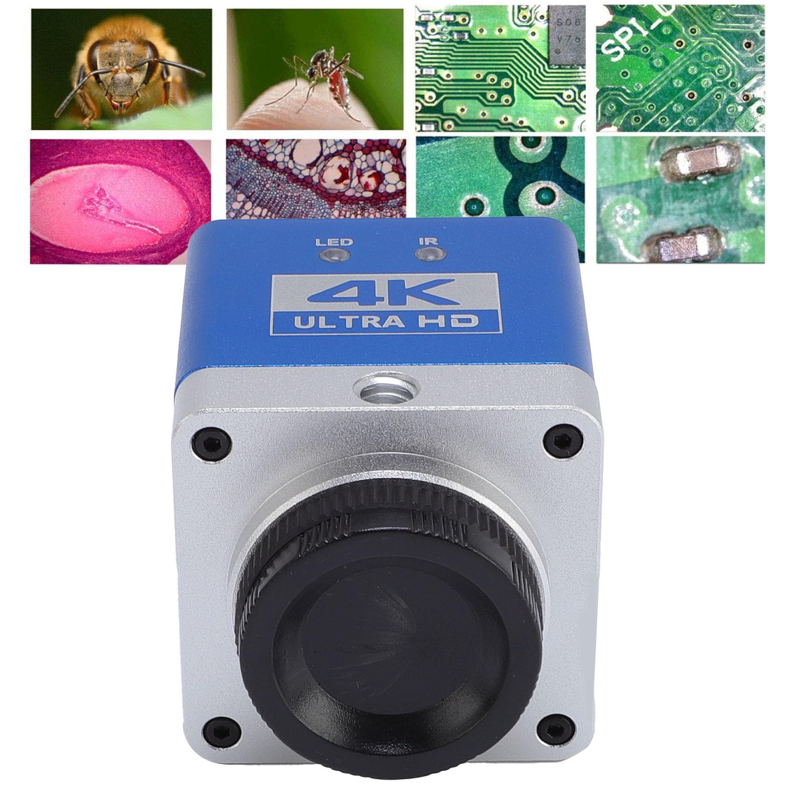 Cámara de Microscopio 4K Sensor Profesional de 8,3 MP Salida USB para Investigadores de Laboratorio