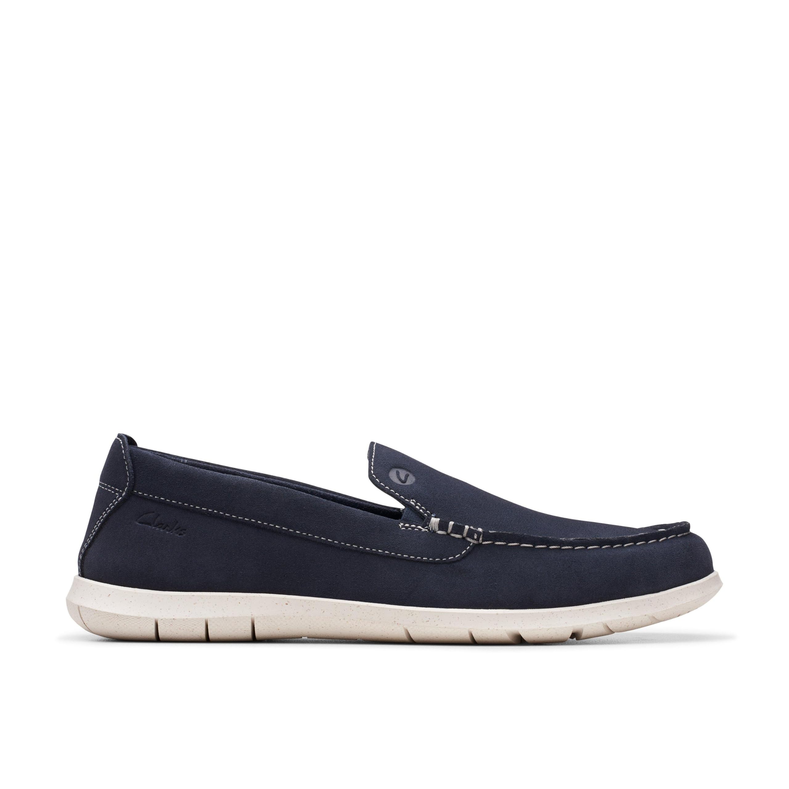 Clarks Flexway Step, Mocasín Plano Hombre, Navy Suede, 46 EU