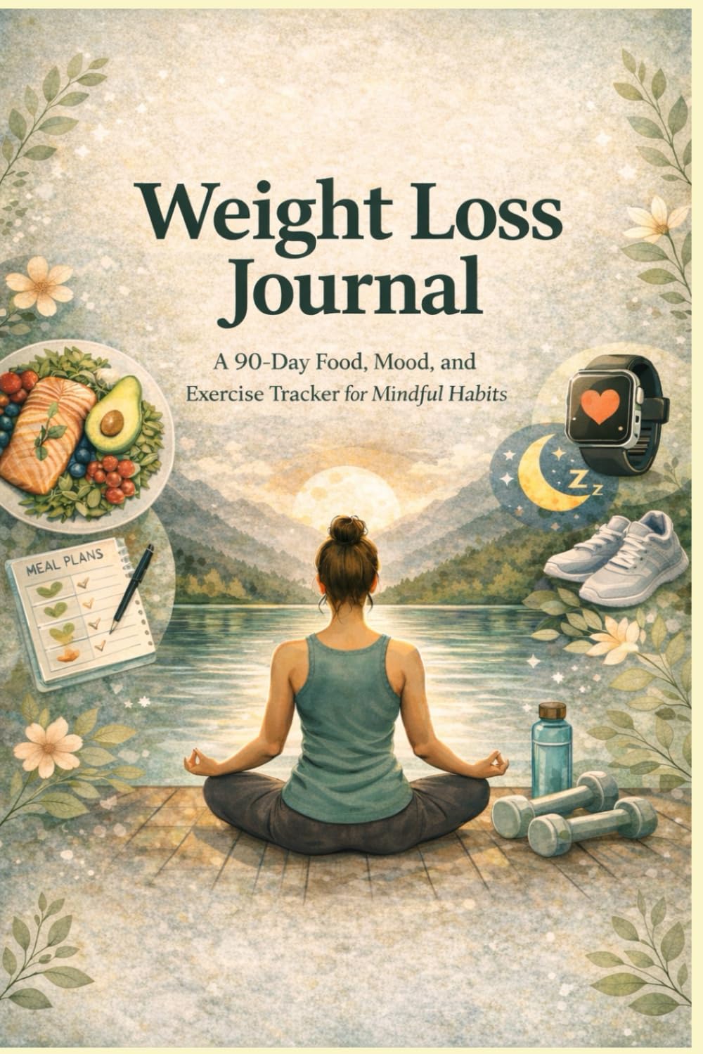 Weight Loss Journal: A 90-Day Food, Mood, and Exercise Tracker for Mindful Habits