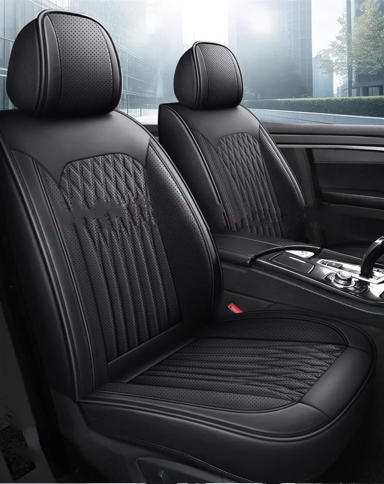 Housse Sieges Housse Siège Voiture Cuir Pu Pour Mercedes Classe B W245 W246 W242 W247 B180 B200 B250 B250E Accessoires Voiture Ensembles Housses Siège(Black,Standard)