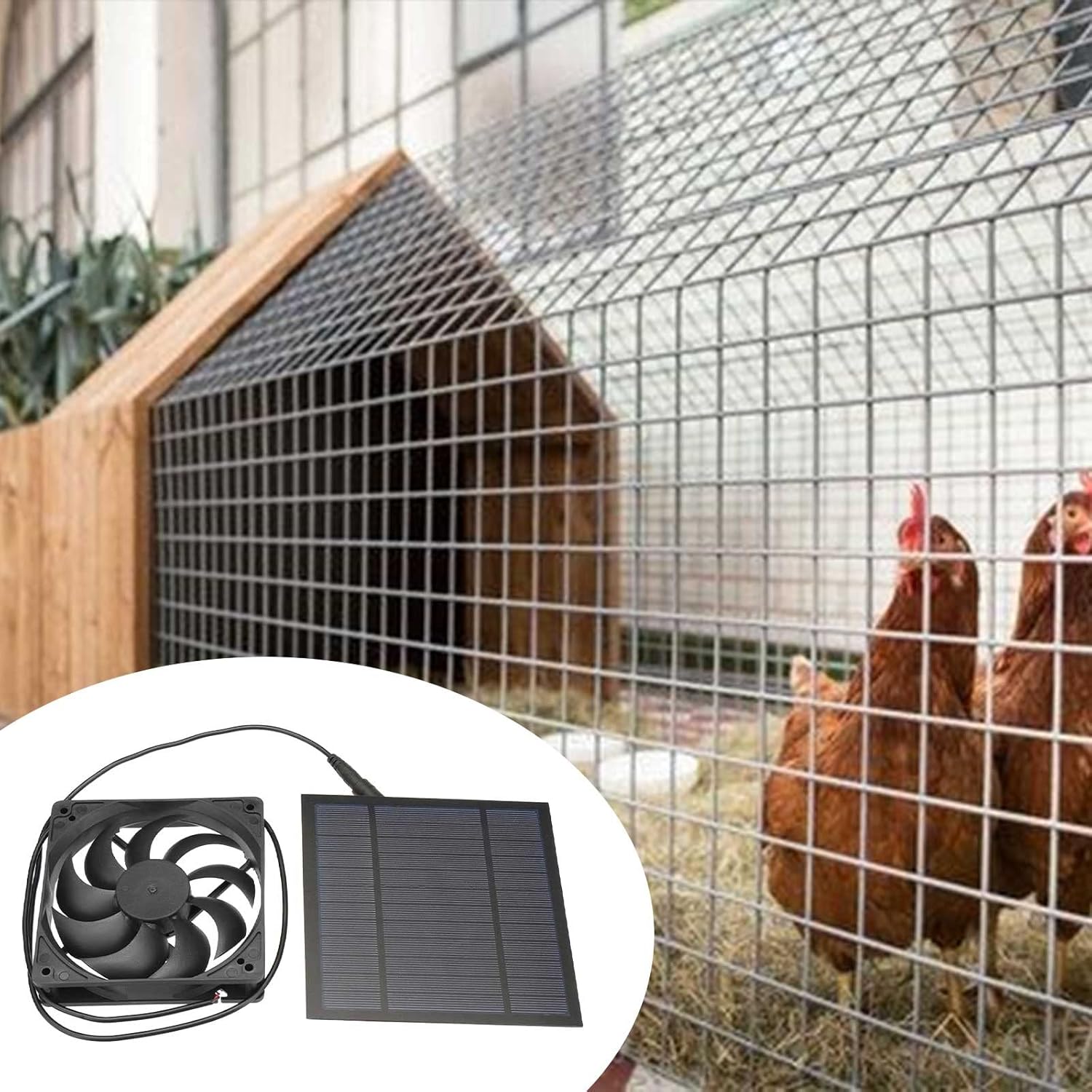Solar Powered Chicken Coops Exhaust Fan Kit