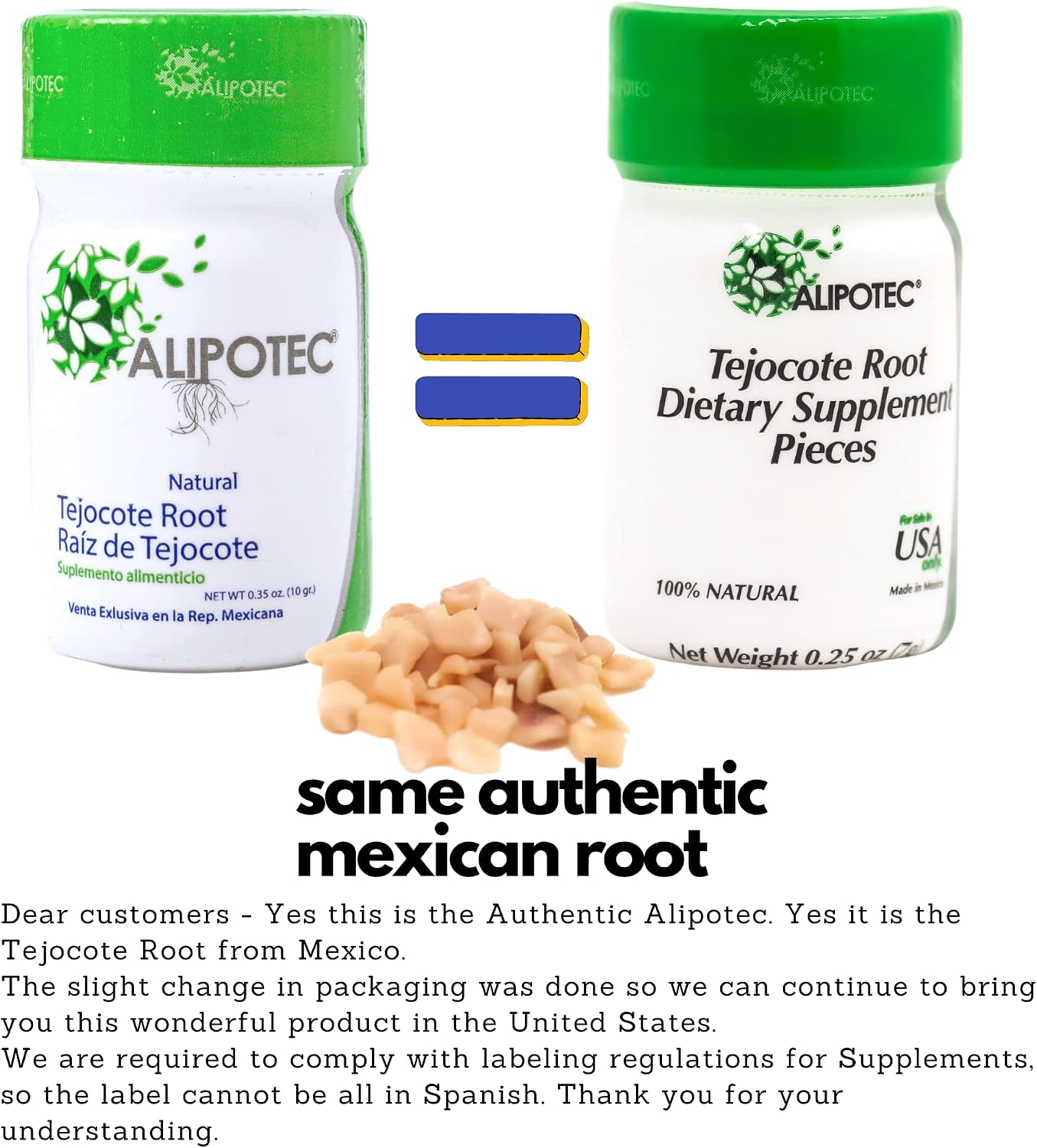 Alipotec Raiz de Tejocotes Authentic Mexican Version(2 Pack) 6 Month Supply