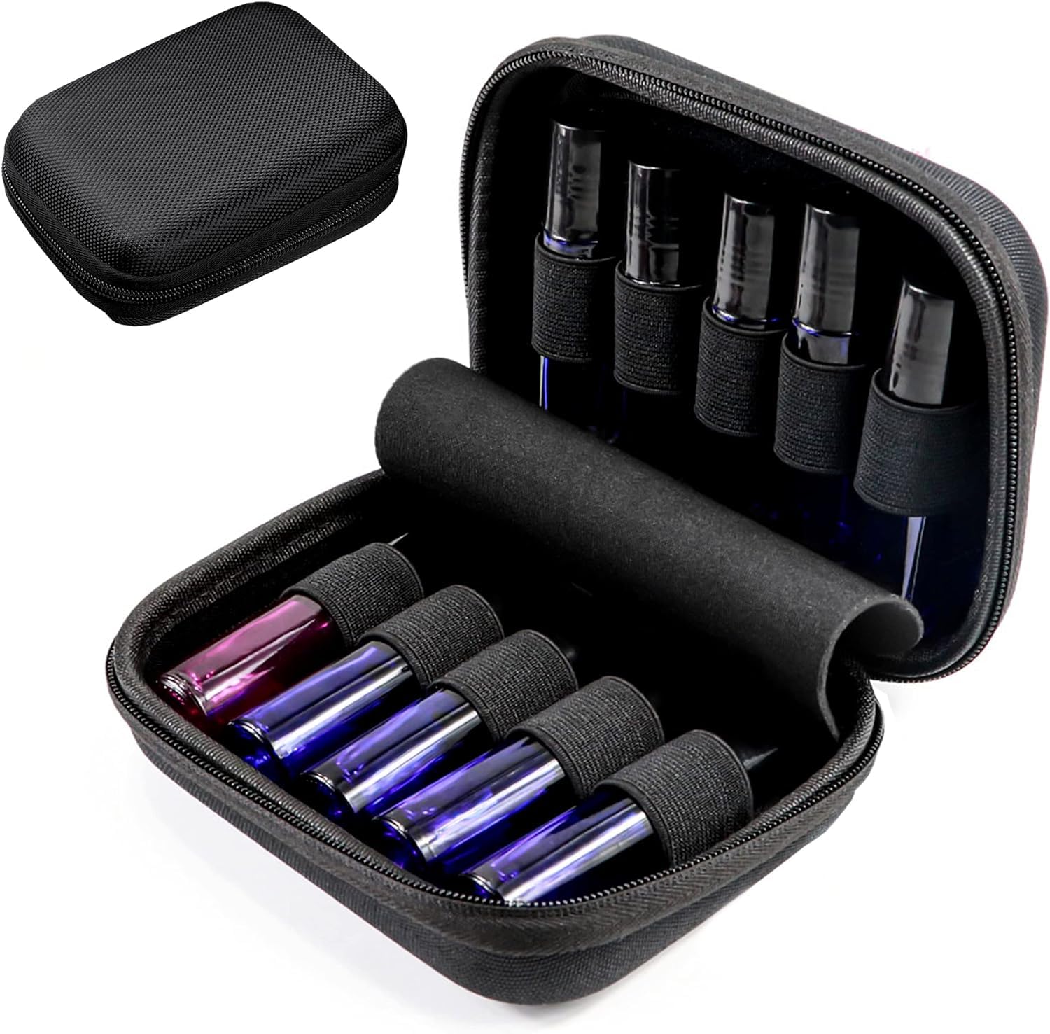 Sponsored Ad – Essential Oil Carrying Case Holds 10 Bottle (5/10ml), Hard Shell Roller Bottles Storage Bag, Travel Portable Essential Oils Bottles Organizer