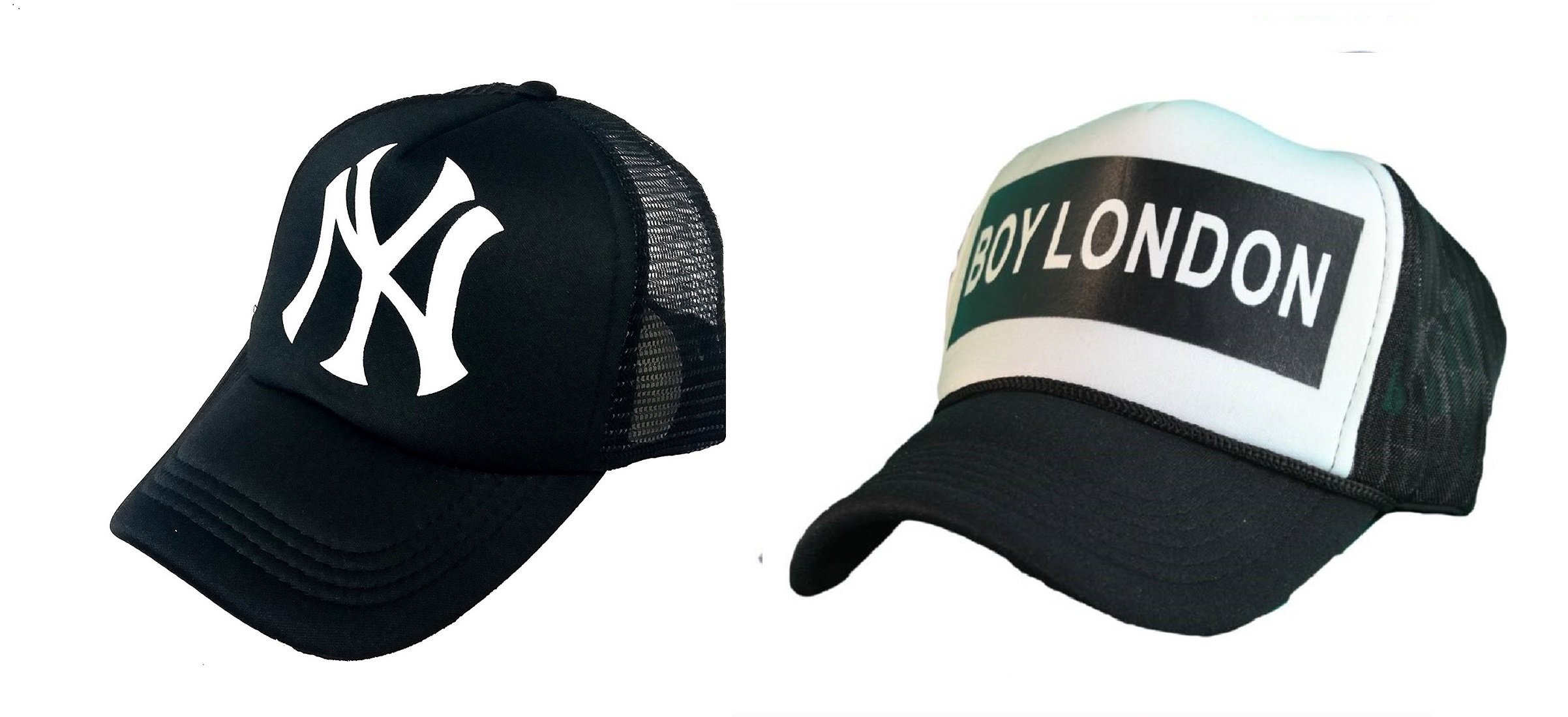 Michelangelo Boy London Half Mesh Cap and NY Black Half Net Combo for Boys/Girls (Pack of 2)