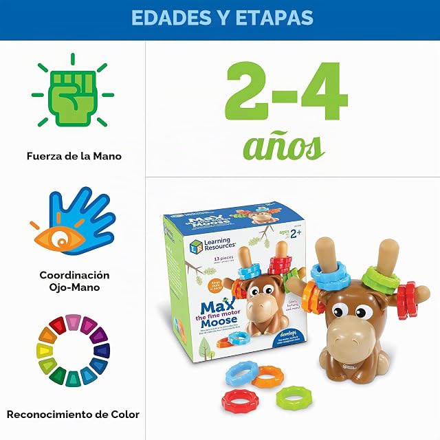 Foto 6 de 8 de Learning Resources El Alce MAX para Practicar Las Habilidades motoras Finas, niños, de 18+ Meses Edad