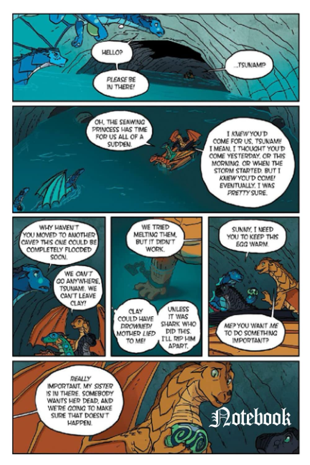 Notebook - Oh the seawing princess has time for us all of a sudden: Journal_6in x 9in x 114 Pages White Paper Blank Journal with Black Cover Perfect Size