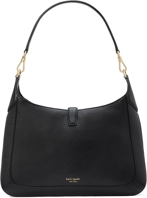 Deco Pebbled Leather Hobo – Back View