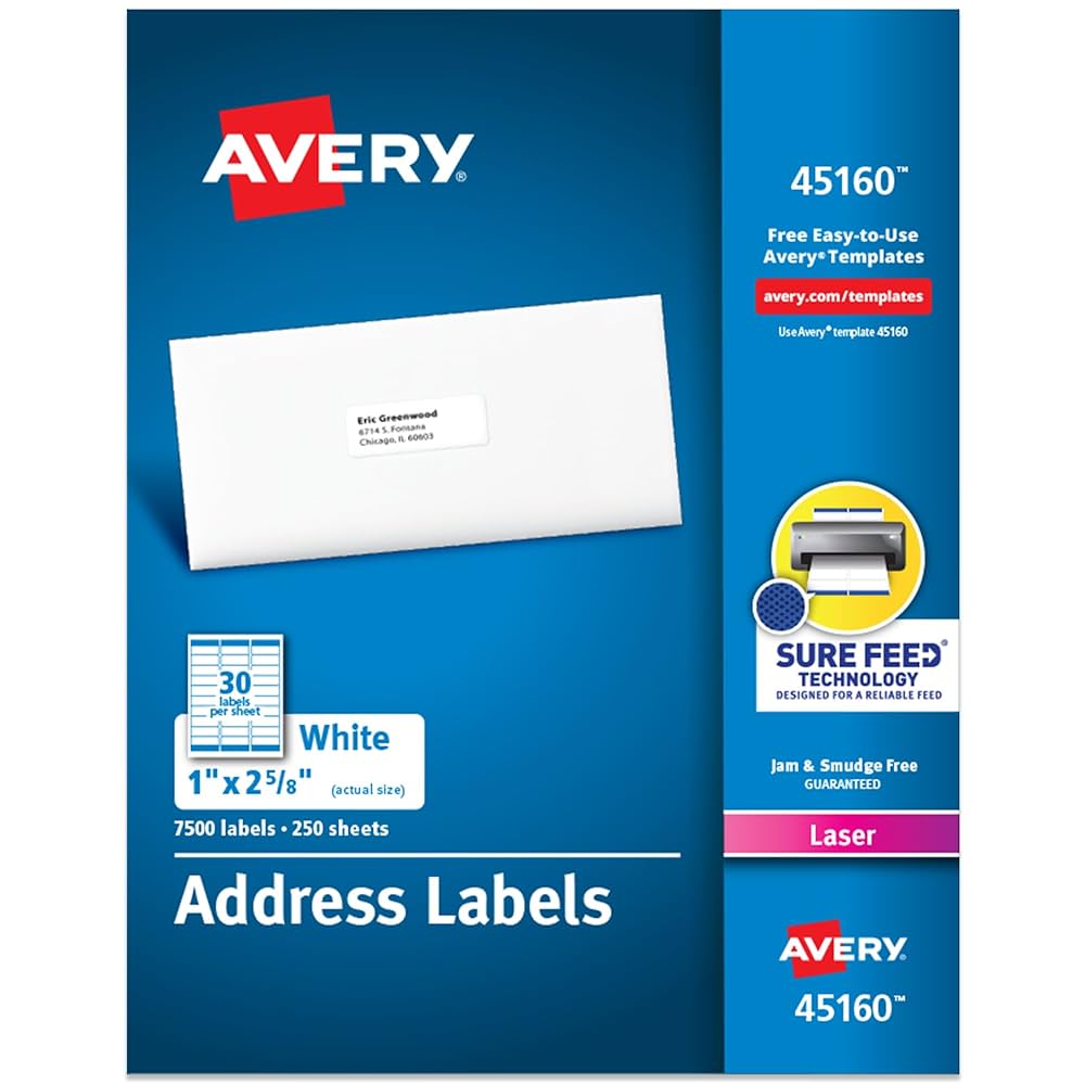 オランダ : Registered mail labelsロール［A］ Amazon.com : Avery Easy Peel Printable Address Labels with