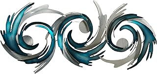 Touch of Class Perfect Storm Metal Wall Sculpture - Blue, Silver - Large...