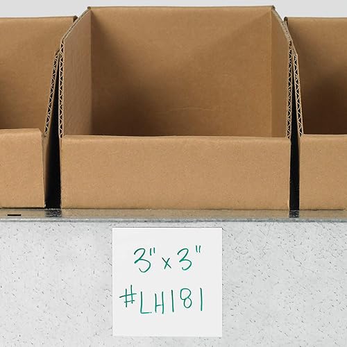 Miniatura 2 de aviditi lh181magnético longitud de Warehouse franja de etiquetas 3 X 3 ancho blanco Caso de 25