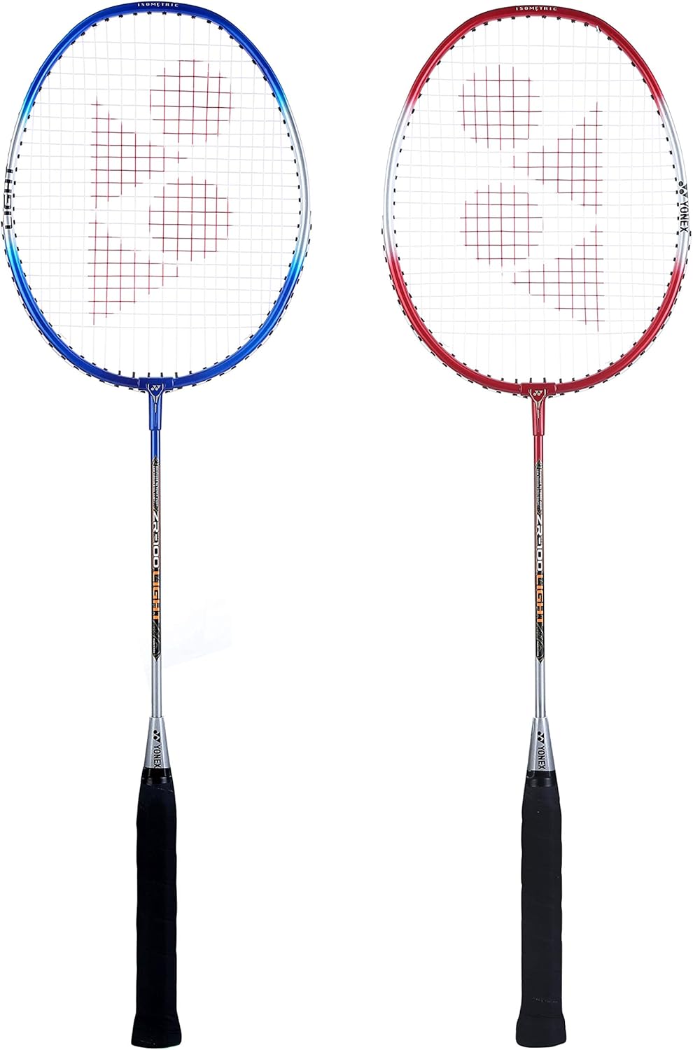 YONEX ZR 100 Light Aluminium Blend Badminton Racquet with Full Cover, Set of 2