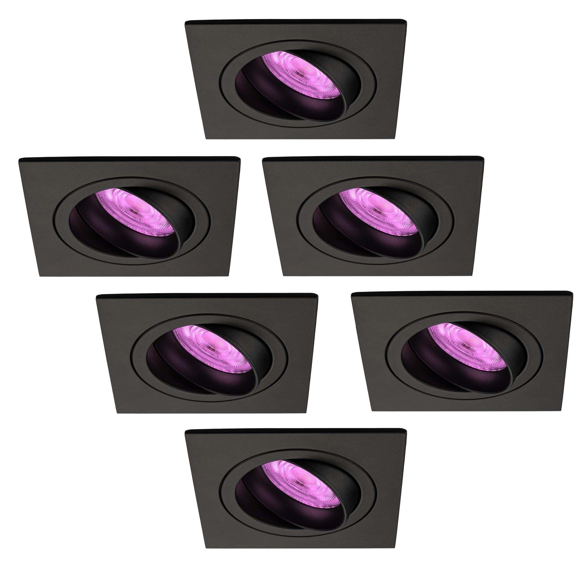 Ledvion - 6X LED Einbauspots Sevilla, Dimmbare, 3W, 6500K, Ø92 mm, Weiß, 2 Jahre Garantie