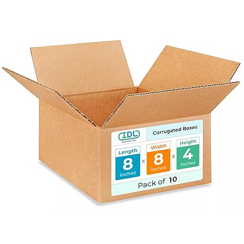 Miniatura 10 de Cajas pequeñas de mudanza y envío de 8 x 8 x 6 pulgadas (paquete de 10) – Extra resistentes 200 libras frente a las regulares – Cajas de cartón