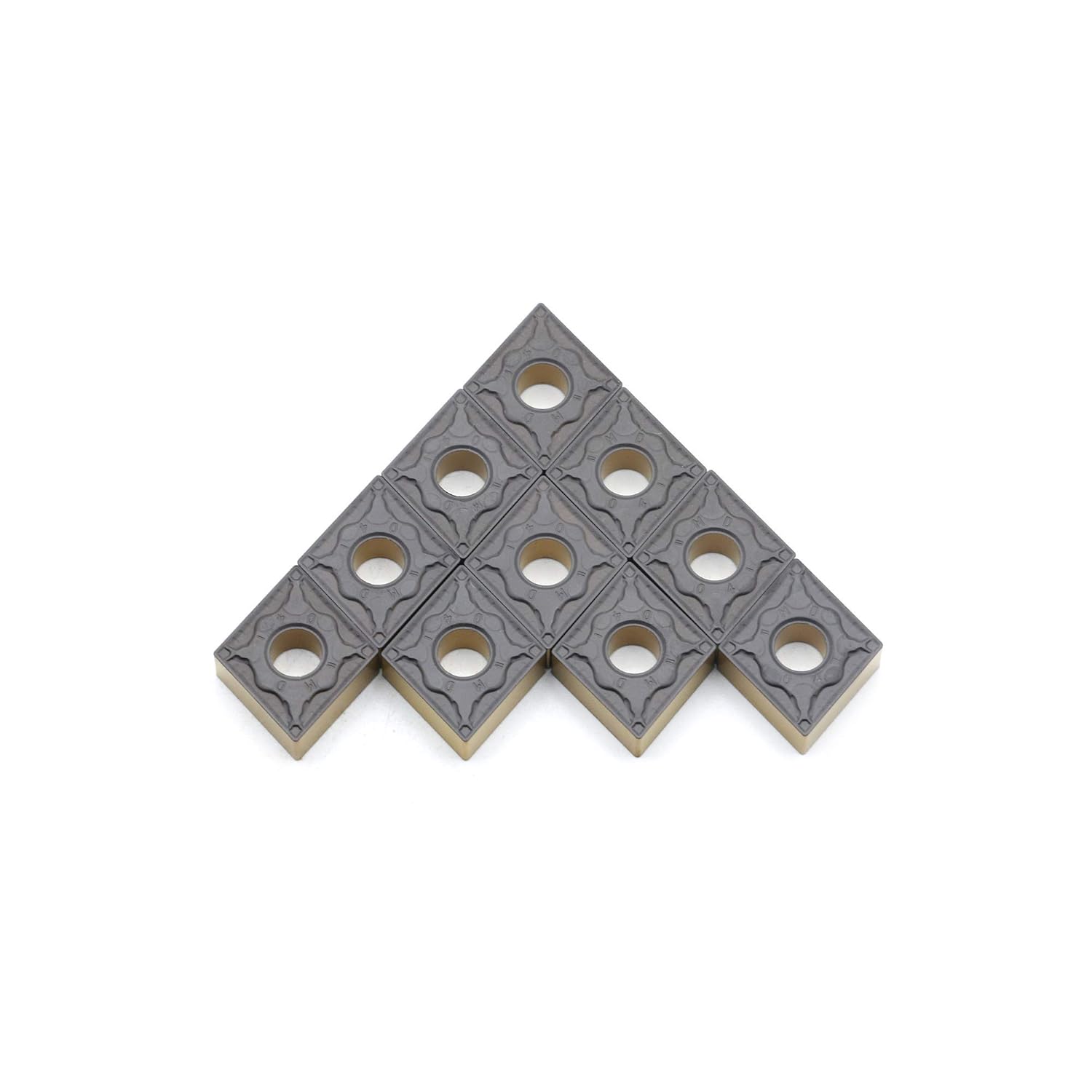 CNMG431 / CNMG120404-PM of CNC Carbide Inserts for Steel Turning Cutting Tools, The Chip Breaker PM fit for Semi-Finishing Metal Cutting, 10 PCS.