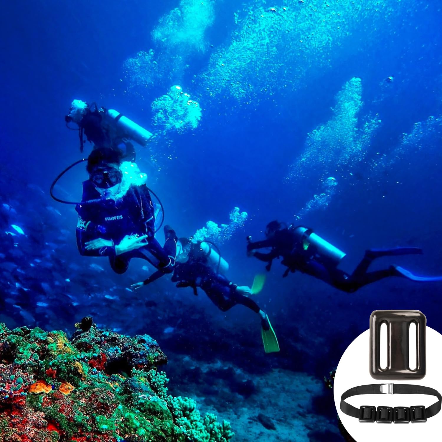 4 Piezas Pesos de Buceo,Plomos Recubiertos,para Buceo Libre, Pesca Submarina,500g