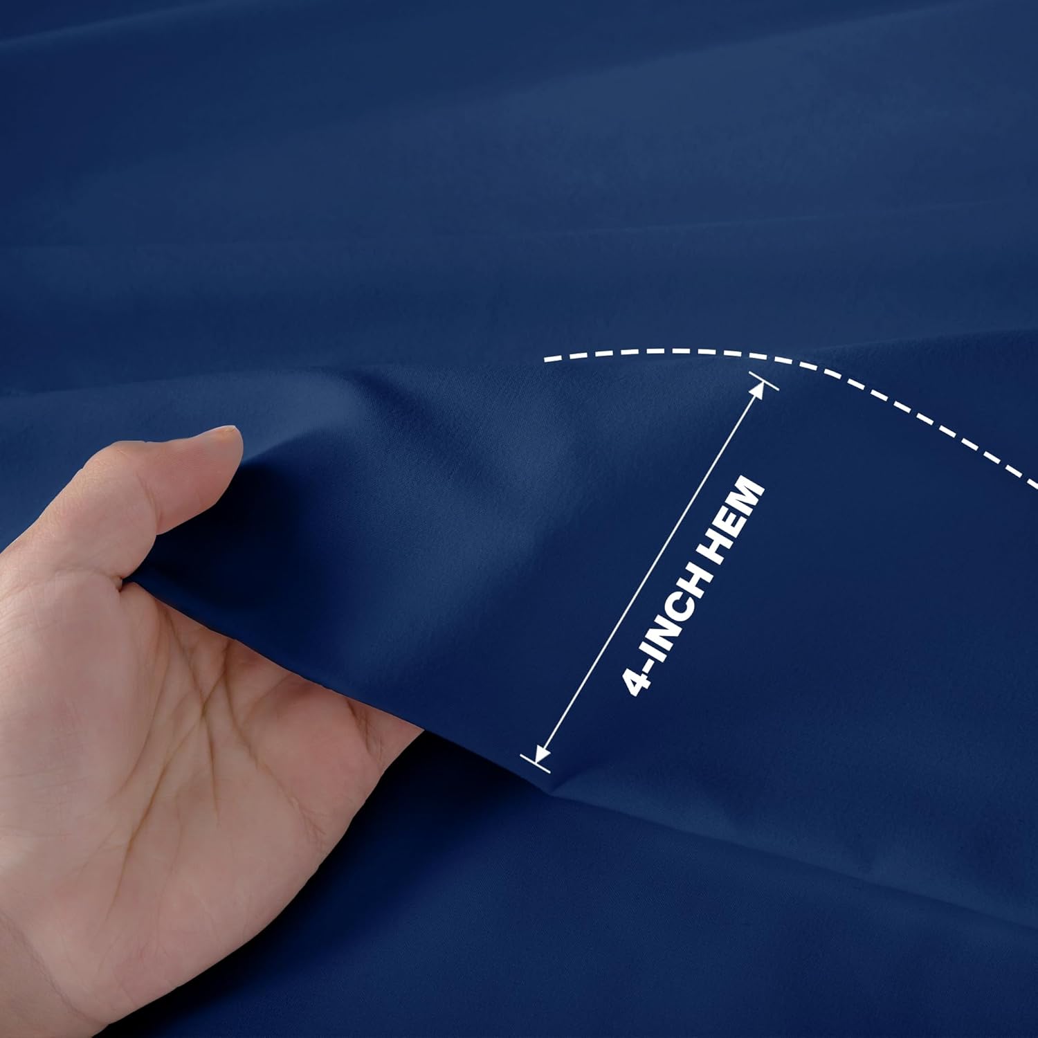 Lavisun Full Flat Sheets only, 6 Pack Bulk Top Sheets for Massage Table, Home, Dorm Bed Sheet & Curtain, Soft & Breathable Bed Sheets (Full,Navy)