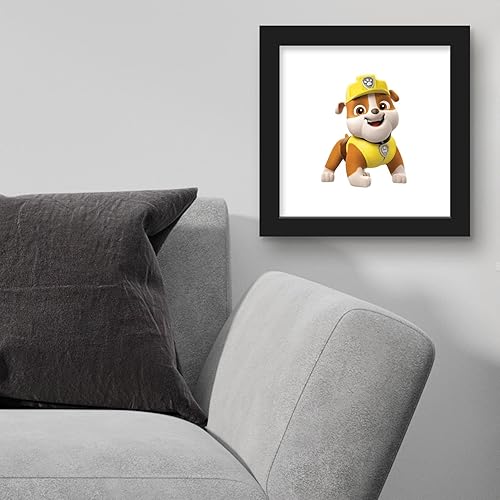 Miniatura 4 de Trends International Gallery Pops Nickelodeon PAW Patrol - Póster de pared de escombros de 12 x 12 pulgadas, versión enmarcada en negro