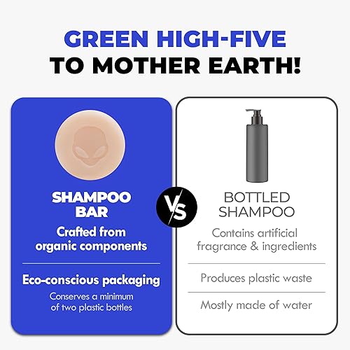 Miniatura 5 de Elección líder Barras de champú de aceite de ricino para el cuidado del cabello  Jabón en barra natural hidratante e hidratante  Barra de champú de