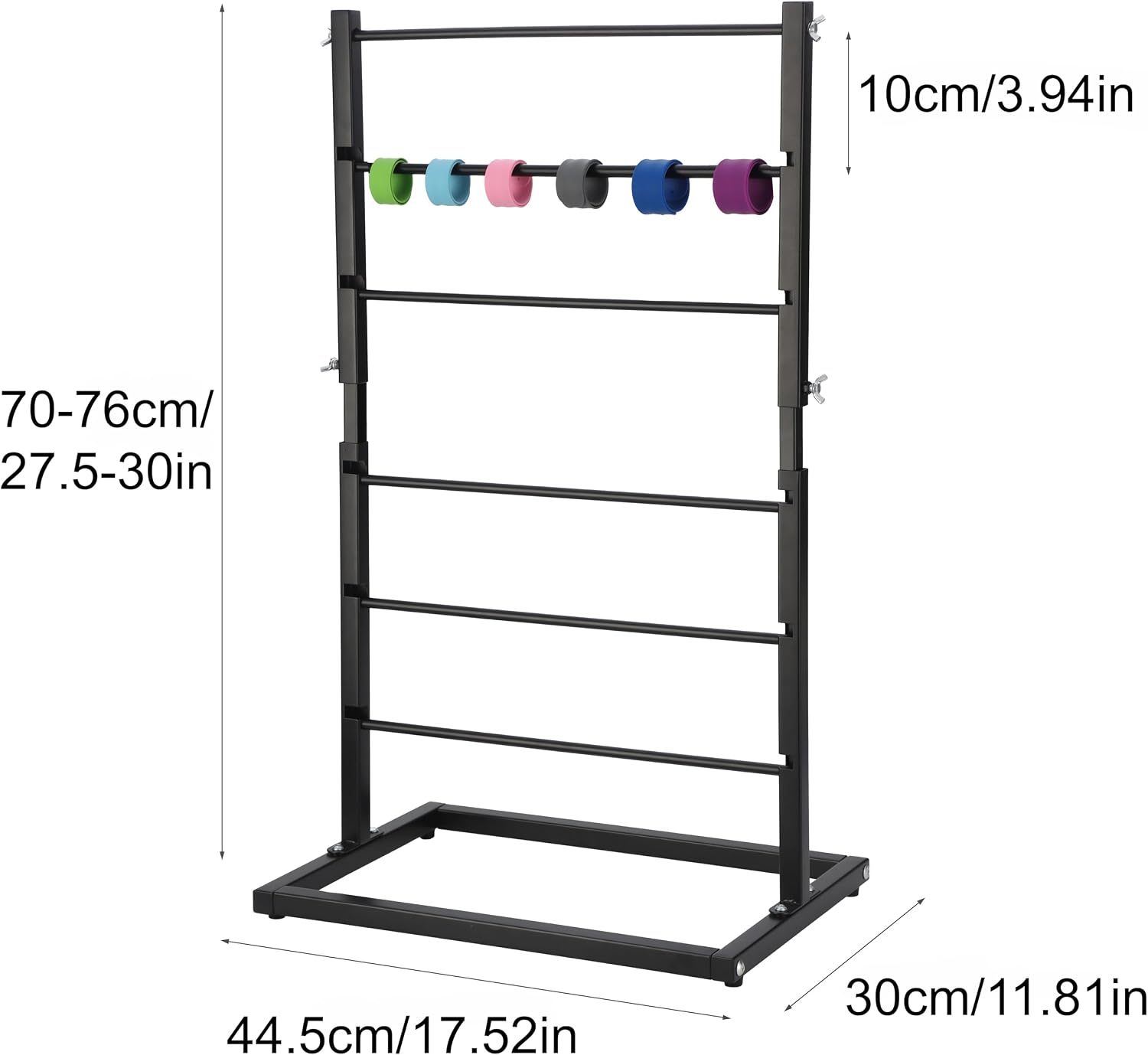 6 Tier Ribbon Storage Rack Large Capacity Metal Ribbon Holder for Spools Washi Tape Craft Organizer for Craft Room Florist Gift Wrapping