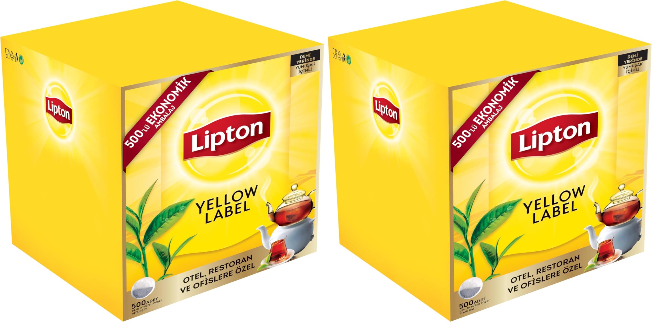 Lipton Yellow Label 500'lü Demlik Poşet Çay (2 paketi)