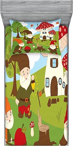 Miniatura 142 de Ambesonne Juego de sábanas bajeras y fundas de almohada, deliciosos tacos con verduras, cocina folclórica, ingredientes de recetas de comida Beige