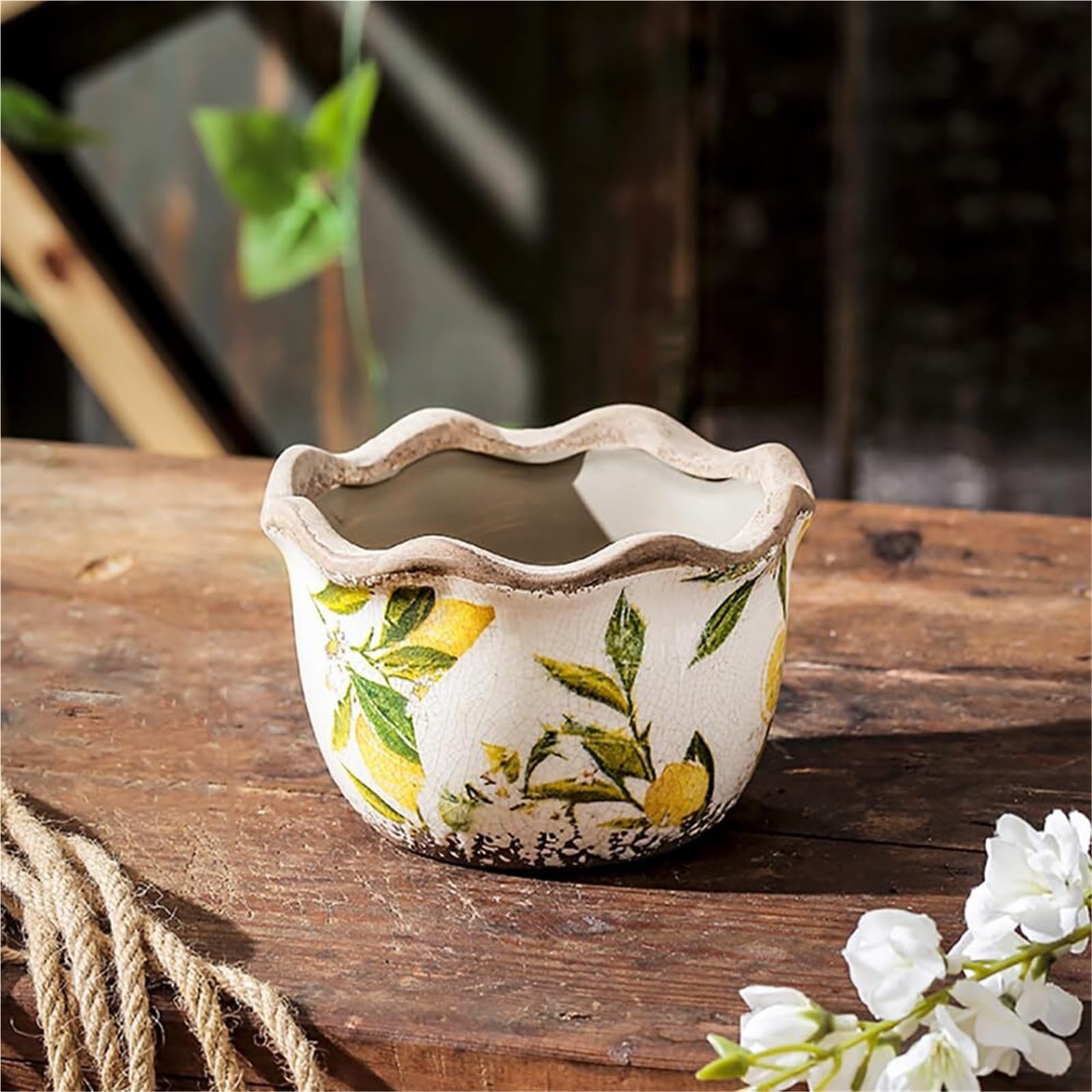 Pots de fleurs pour plantes succulentes sans trou de drainage céramique Yofab