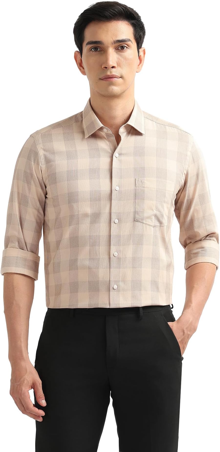 Beige Formal Shirt_ARAEOSH3158